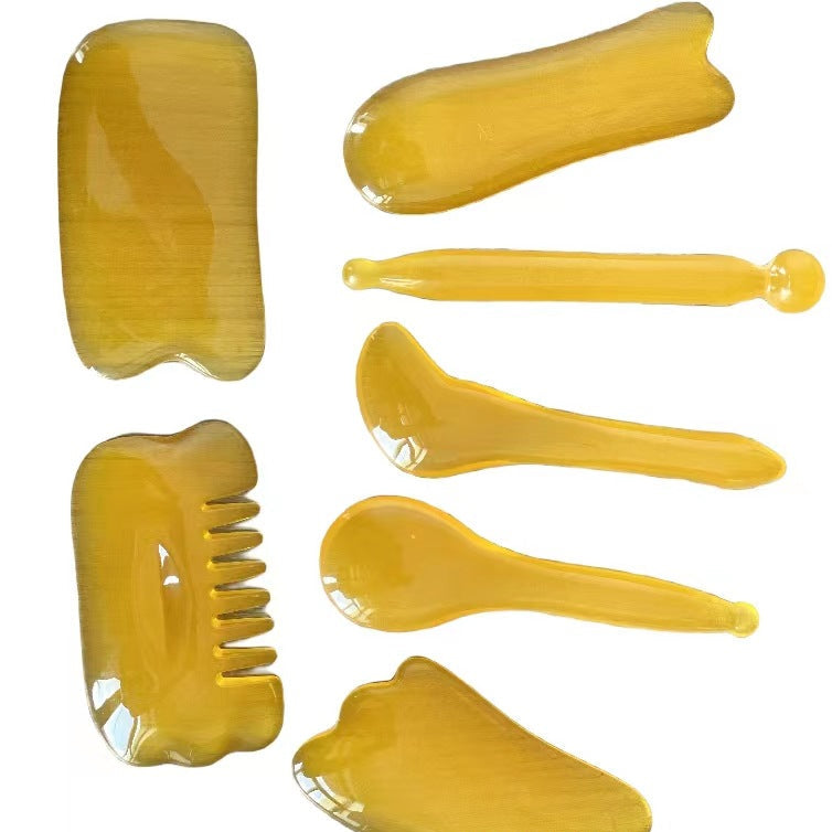 Gua Sha Set for Body and Facial Massage - 7 Piece Set